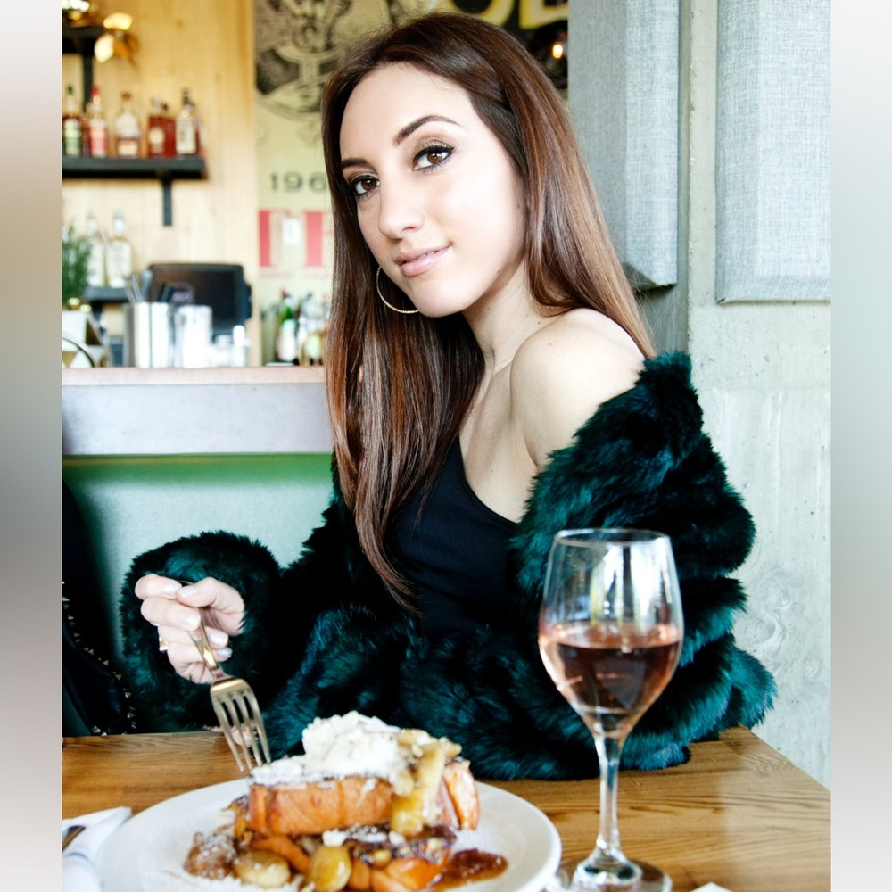 Green Faux Fur Cropped Coat